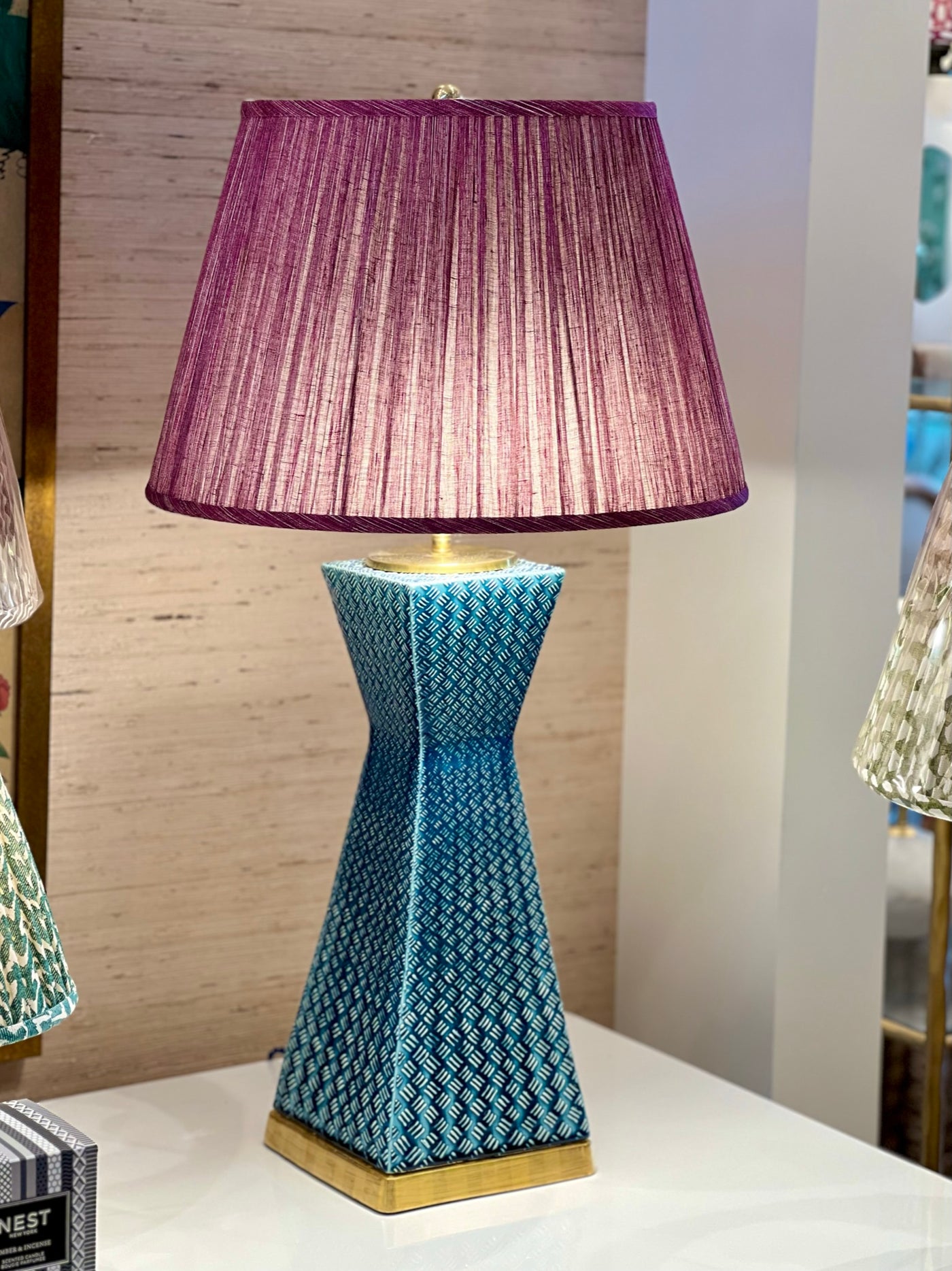 Christopher Spitzmiller Lamp and Fermoie Lampshade