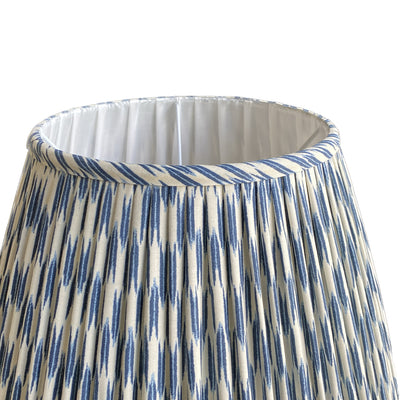Ian Sanderson blue and white lampshade