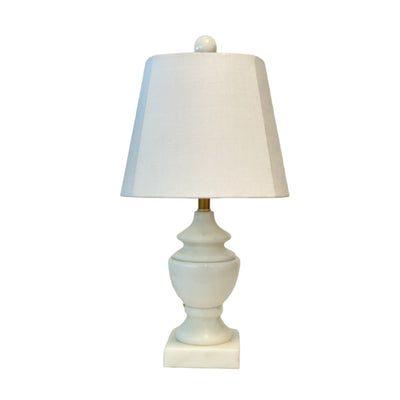 White Jade table lamp and rounded square shade