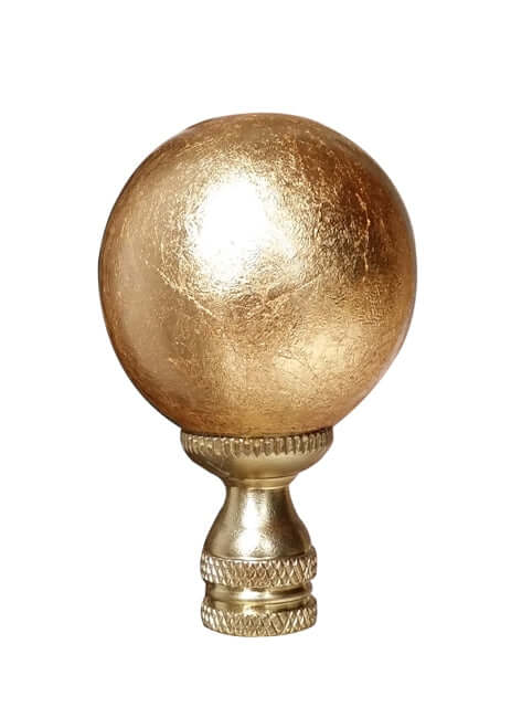 Large Gold Gilded Ball Finial