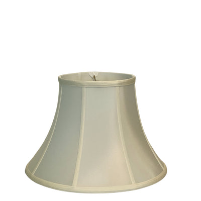 Ivory Silk Shallow Bell Lampshade Egg