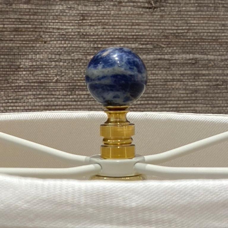 Blue Sodalite Stone Ball Finial