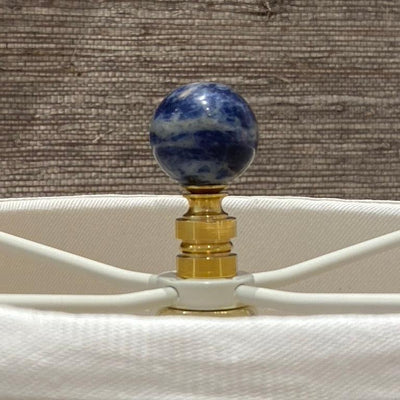 Blue Sodalite Stone Ball Finial