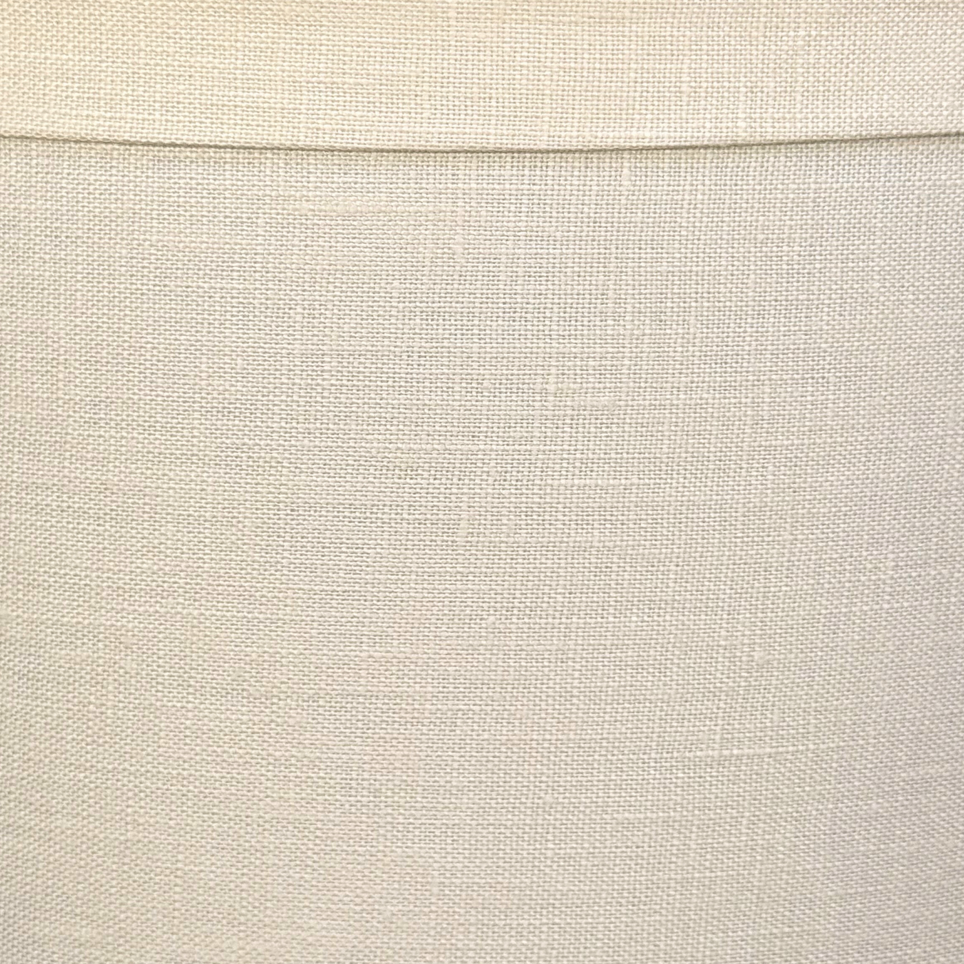 Close up Linen Banded Retro Drum Lampshade in Egg