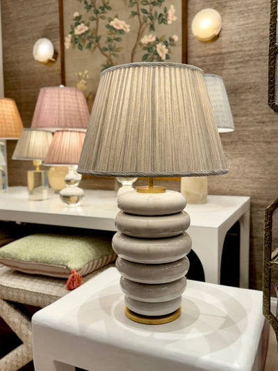 Fermoie Grey Strie Lampshade