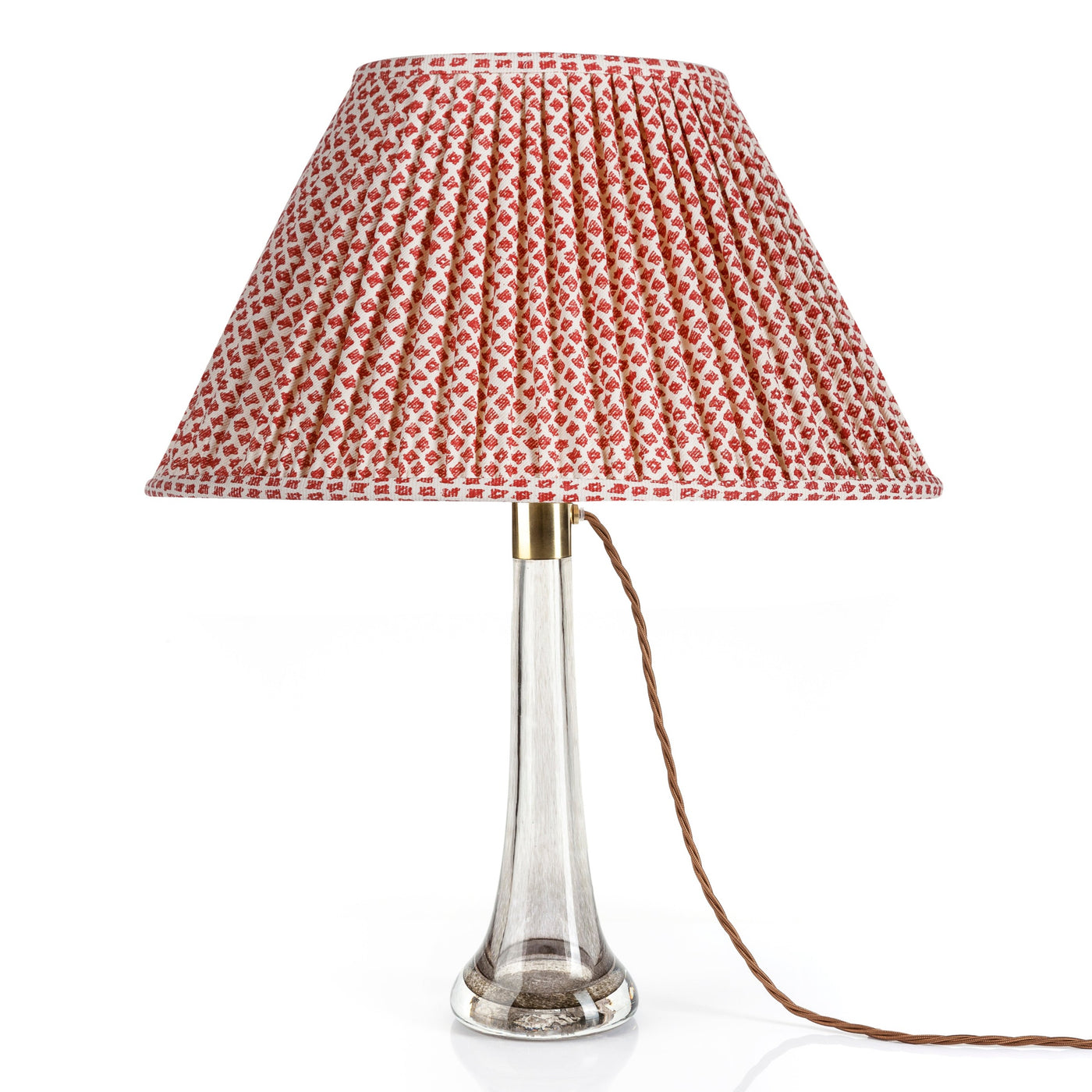 Fermoie Red Marden Oval Lampshade