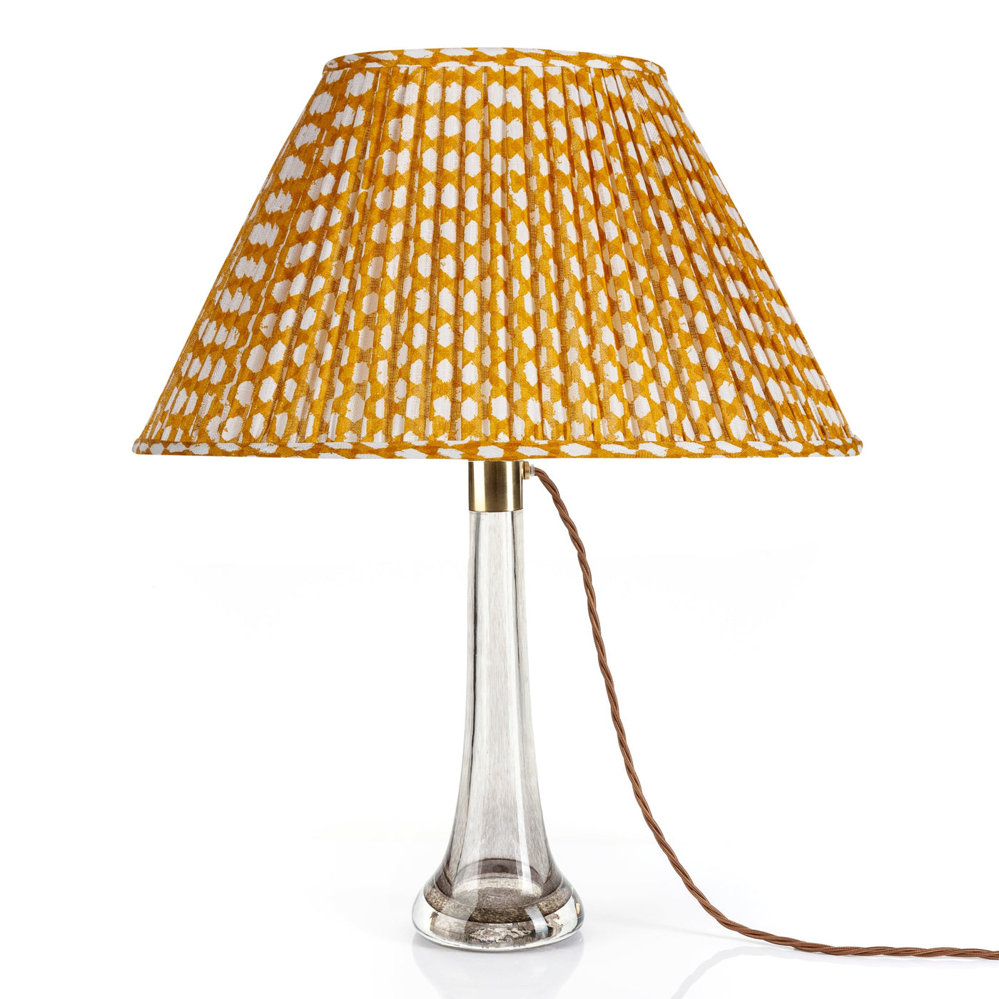 Fermoie Yellow Wicker Oval Lampshade