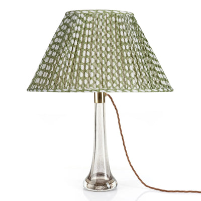 Fermoie Green Wicker Oval Lampshade