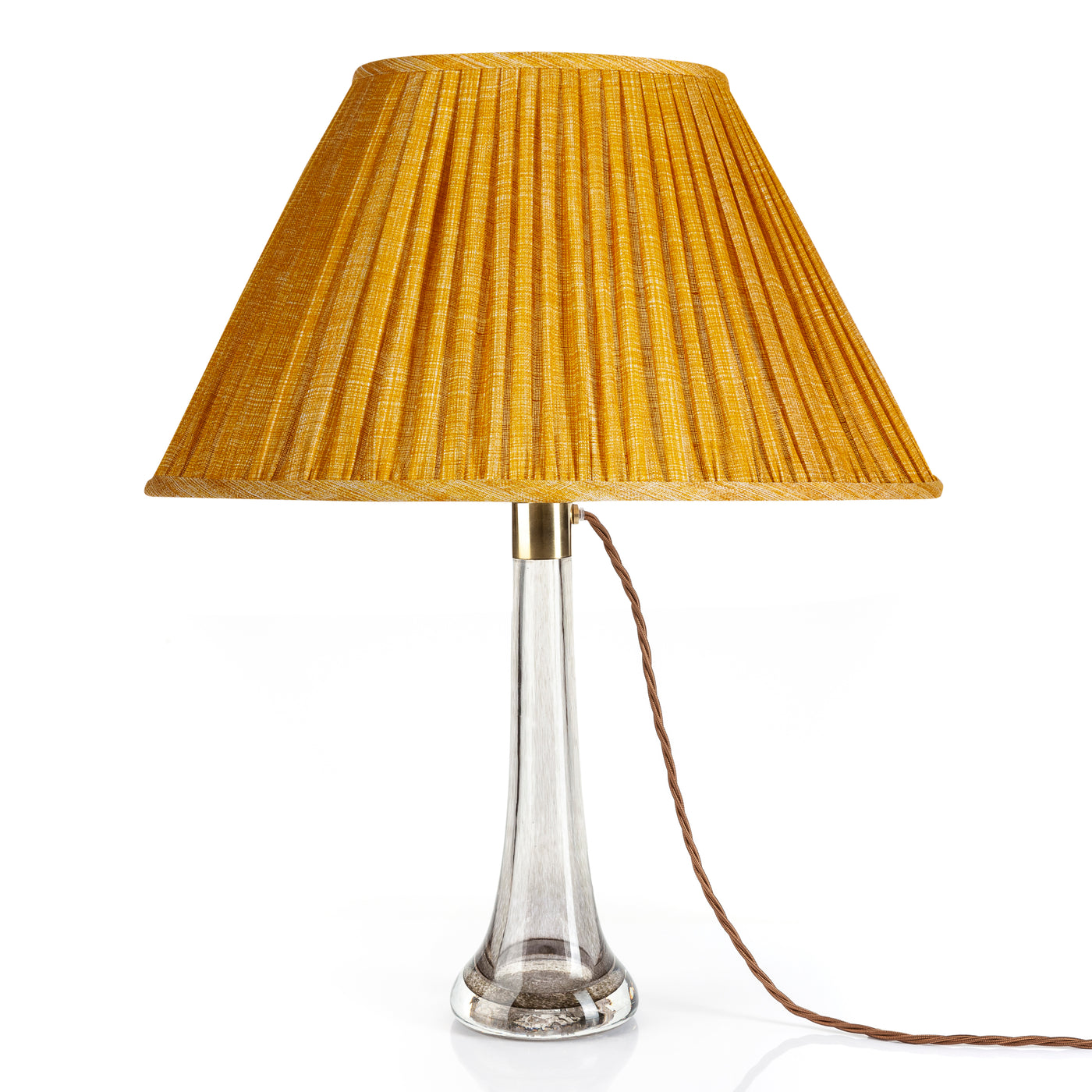 Fermoie Club Yellow Lampshade - Oval