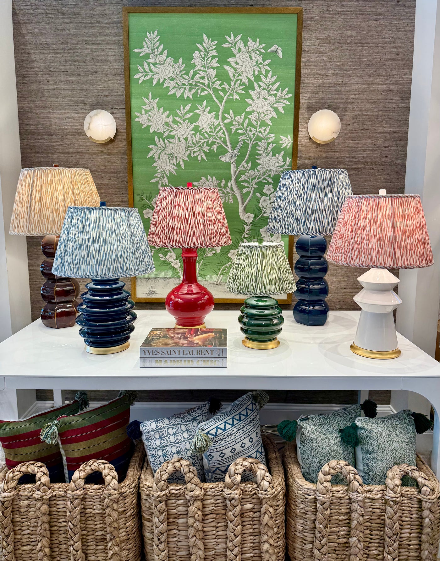 Hwang Bishop Chai Table Lamp in Chili