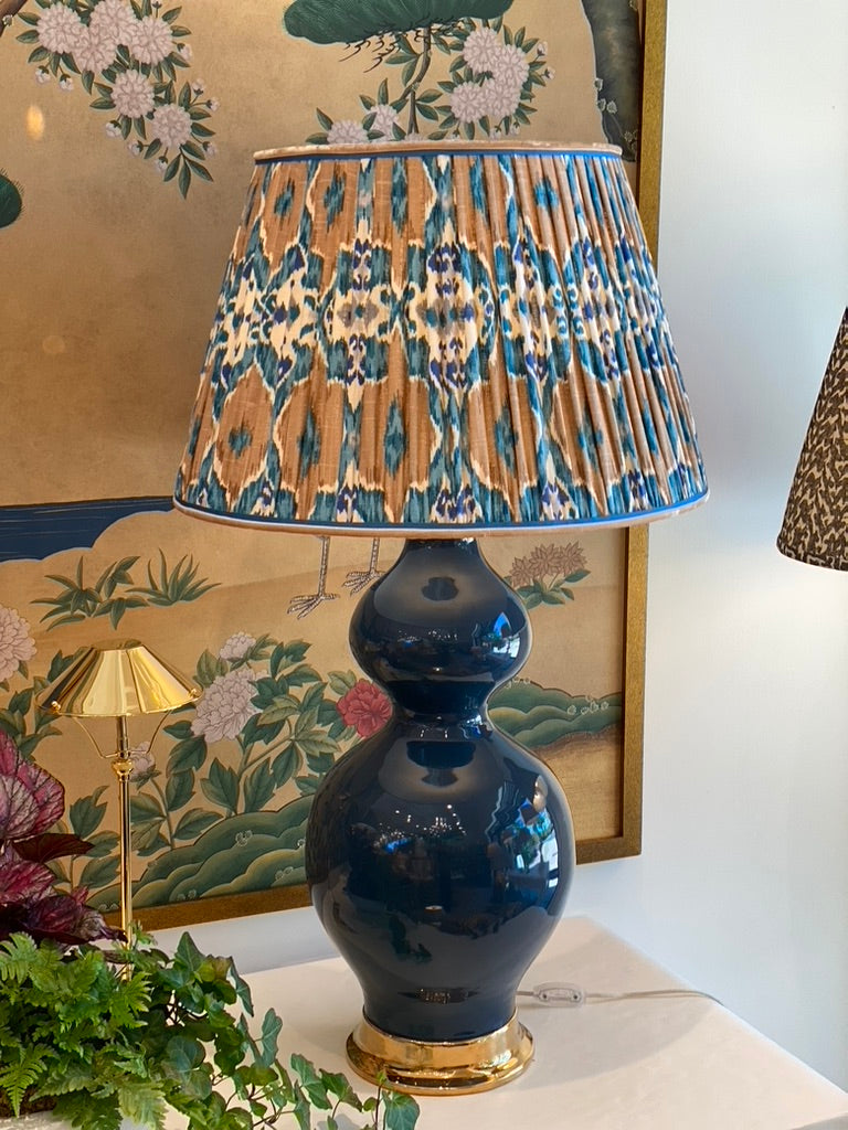Large blue lampshade cheap