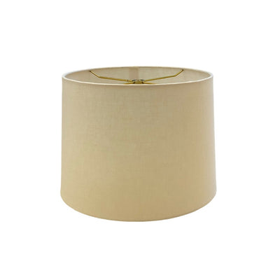 Linen Rolled Edge Retro Drum Lampshade
