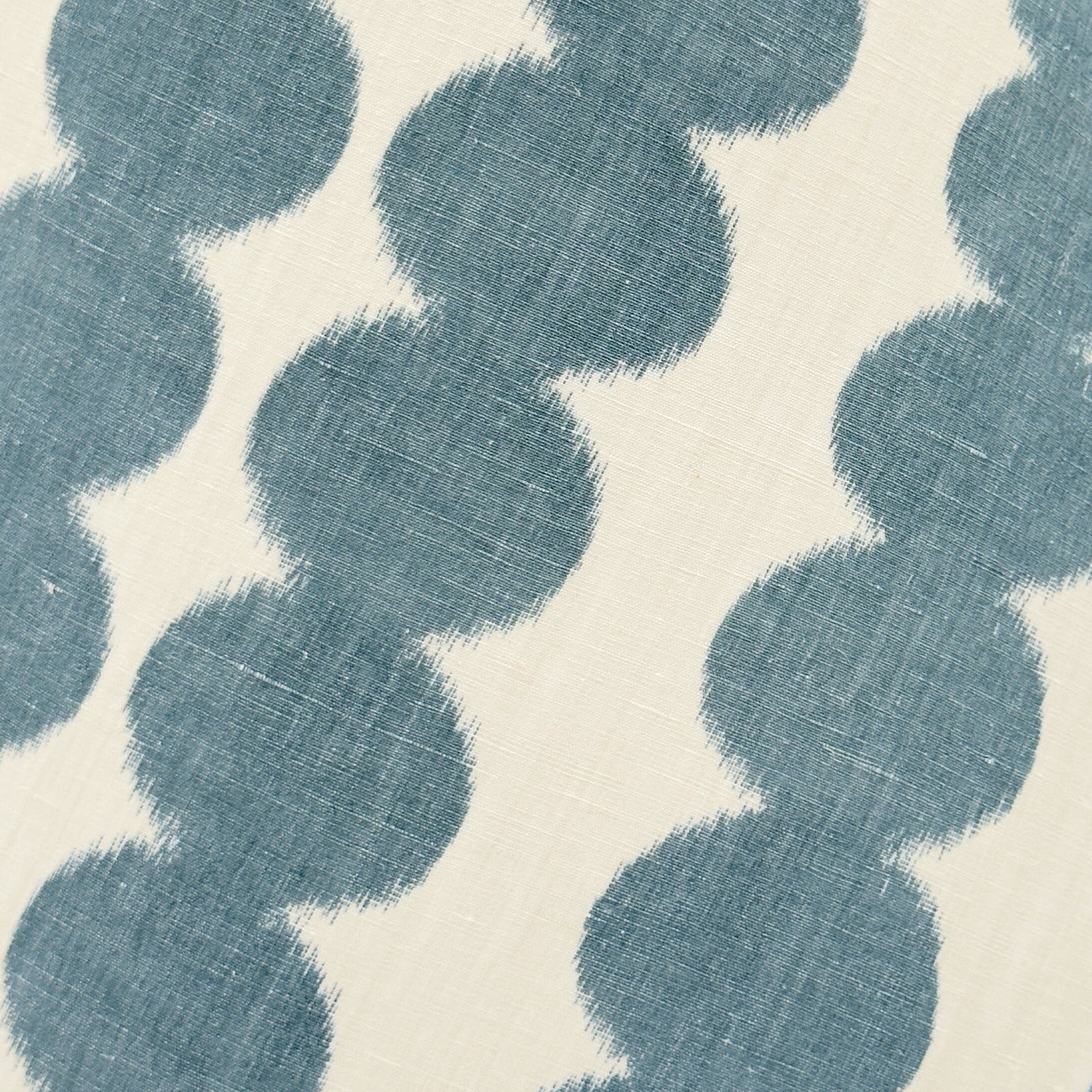 up close Full Circle in Sky Light Blue Fabric Lampshade