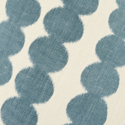 up close Full Circle in Sky Light Blue Fabric Lampshade