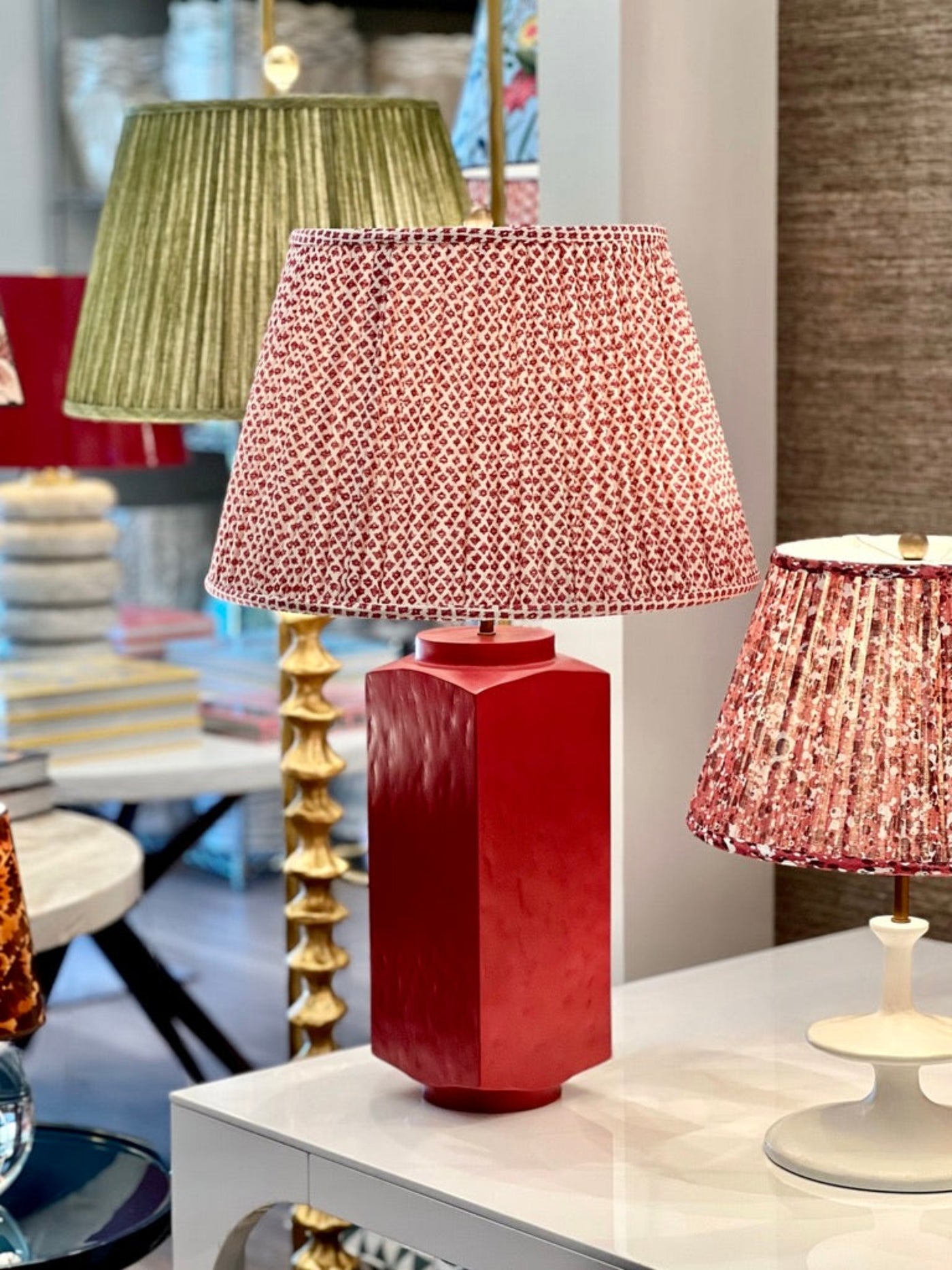 Julian Chichester Lamp and Fermoie Lampshade