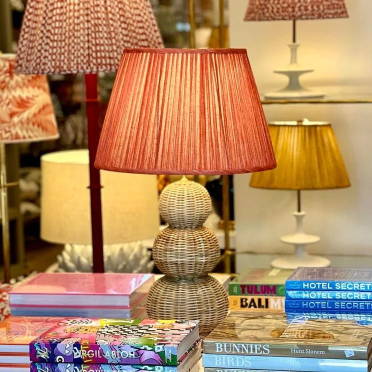 Fairfield Lamp and Orange Fermoie Lampshade