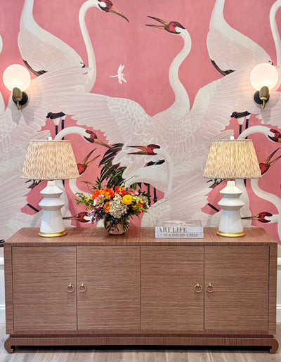 Hwang Bishop Malibu Table Lamp in White