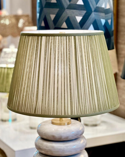 Silk Shirred Lampshade