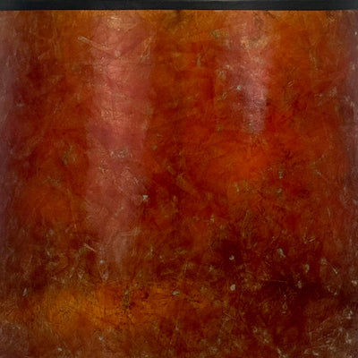 Amber Mica Deep Drum Lampshade Up Close