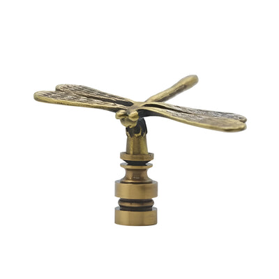 Antique Brass Dragonfly Finial