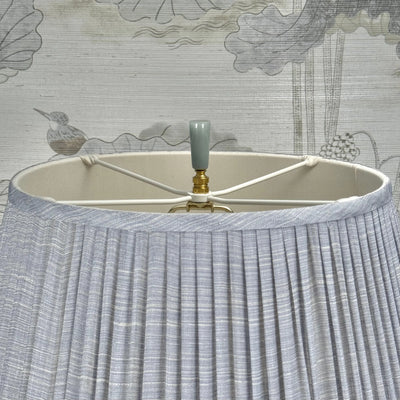 Aventurine Cylinder Finial on Polished Brass Base