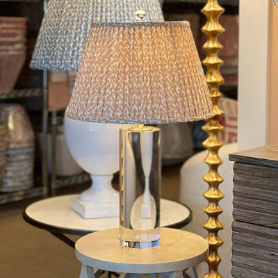 Crystal Lamp and Fermoie Lampshade