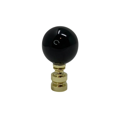 Black Porcelain Finial