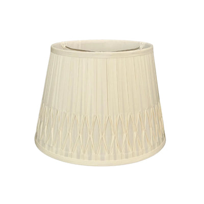 Bottom Smocked Silk Lampshade