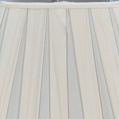 Box Pleat Silk Square Lampshade Up Close