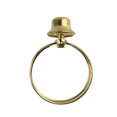 Brass Short Round Bulb Clip Adapter