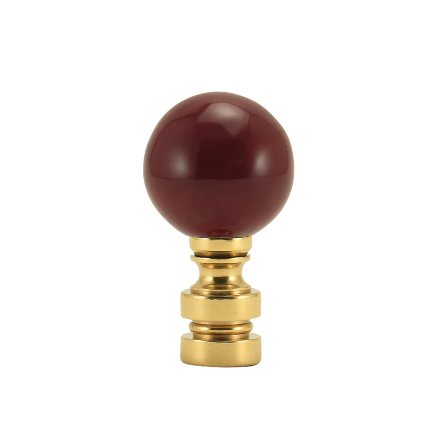Burgundy Ceramic Finial