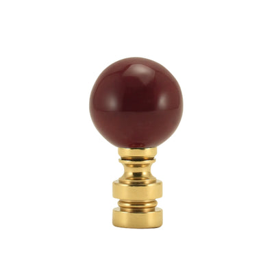 Burgundy Ceramic Finial