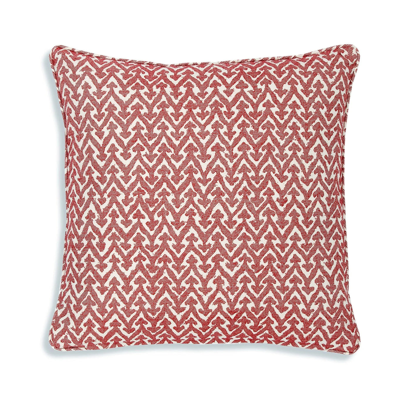 Fermoie Cushion in Red Rabanna