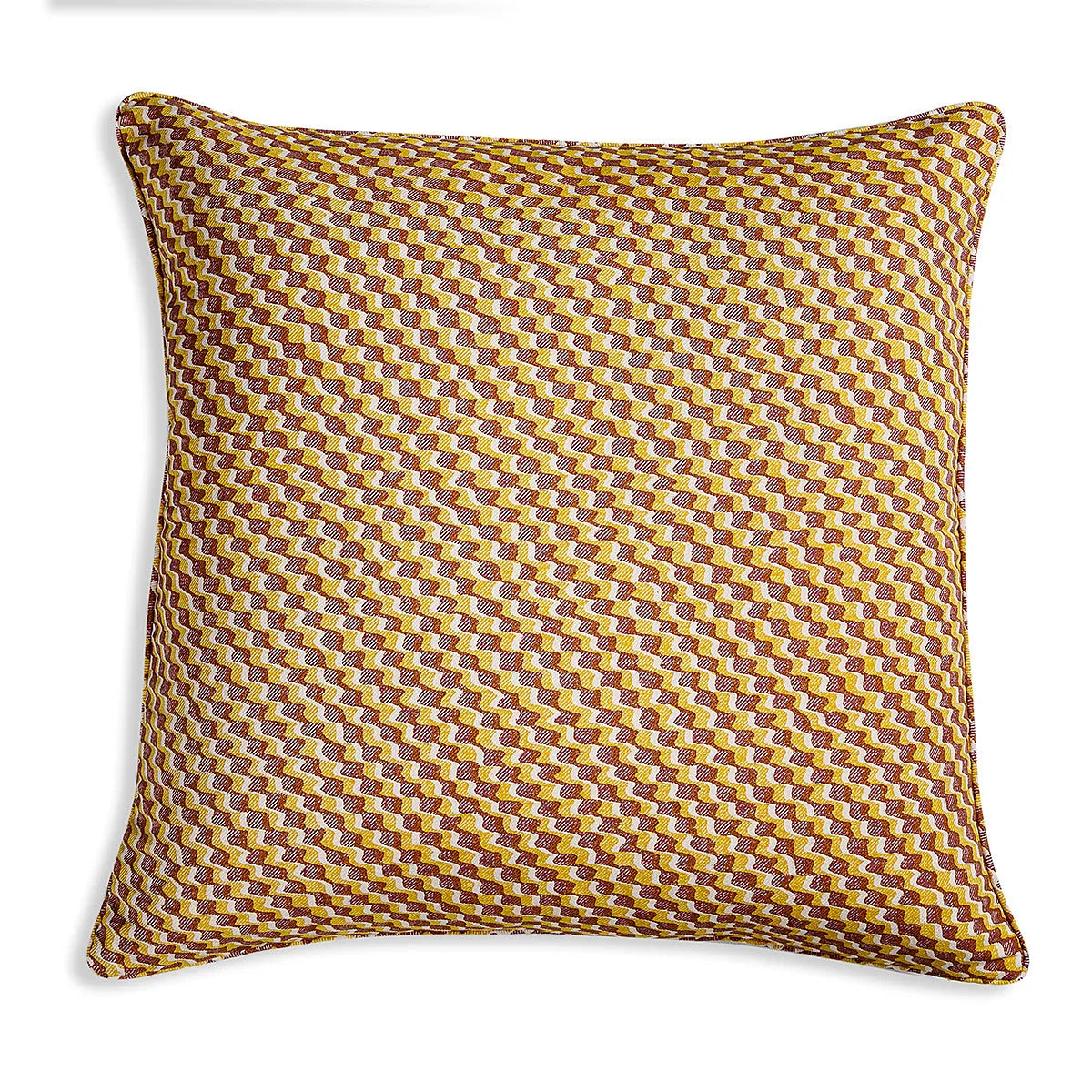 Fermoie pink and yellow ruffle cushion