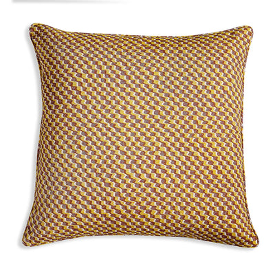 Fermoie pink and yellow ruffle cushion