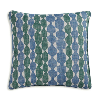 Fermoie Cushion in Blue & Green Whittle