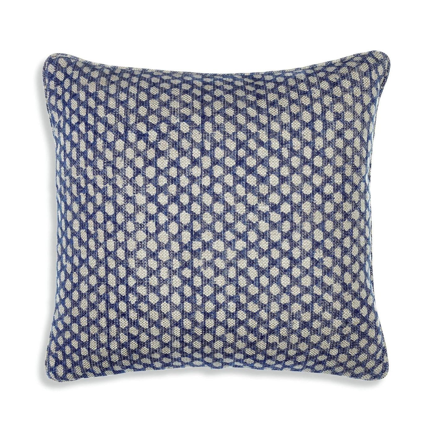 Fermoie Cushion in Blue Wicker