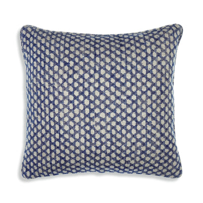 Fermoie Cushion in Blue Wicker