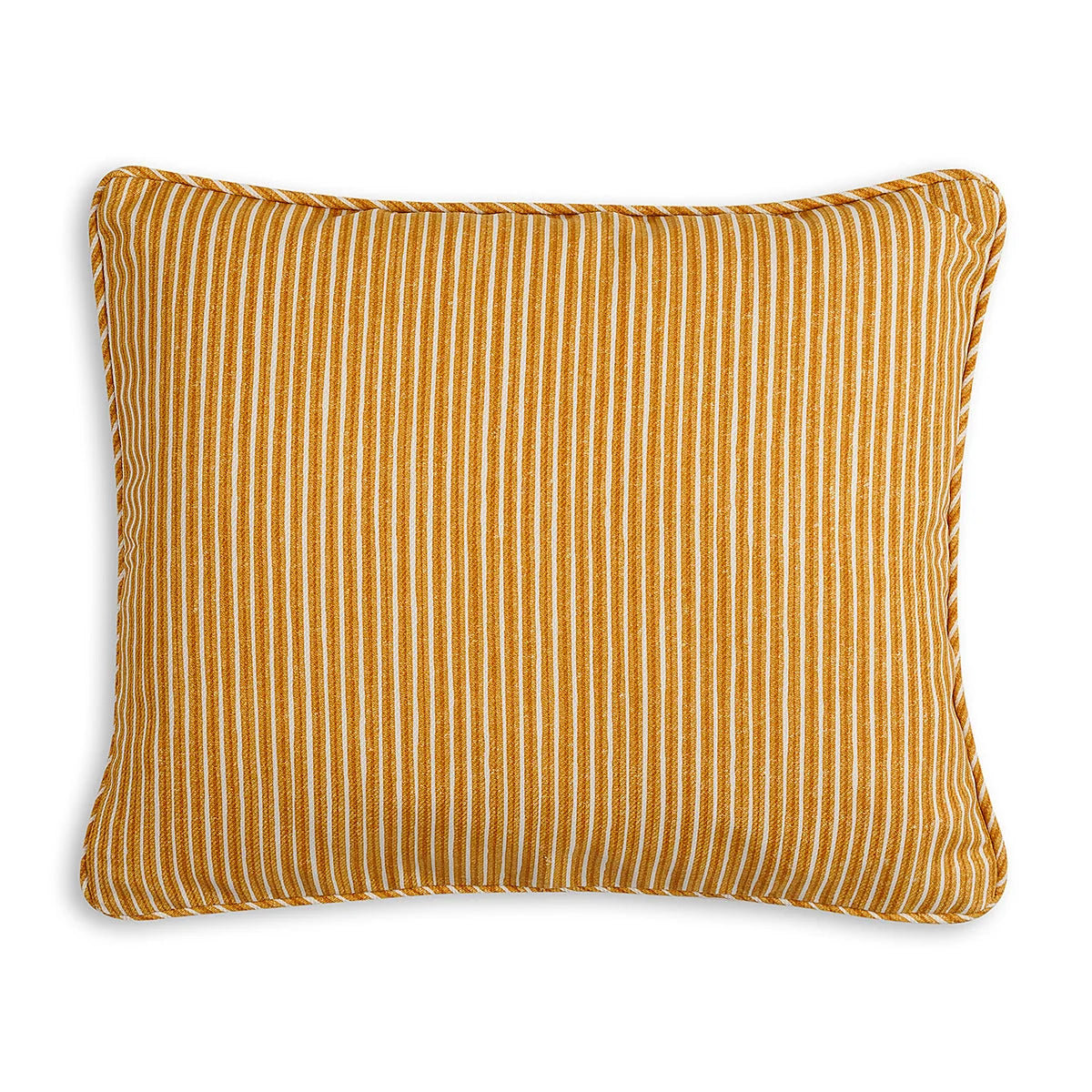 Fermoie Small Oblong Yellow Stripe Outdoor Pillow