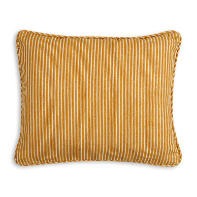 Fermoie Small Oblong Yellow Stripe Outdoor Pillow