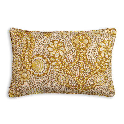 Fermoie Large Oblong Yellow Shell Cushion
