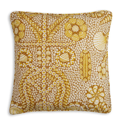 Large Fermoie Yellow Outdoor Shell Cushion