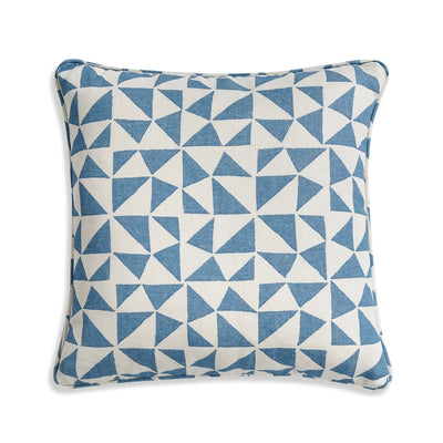 Fermoie Cushion in Bright Blue Circus