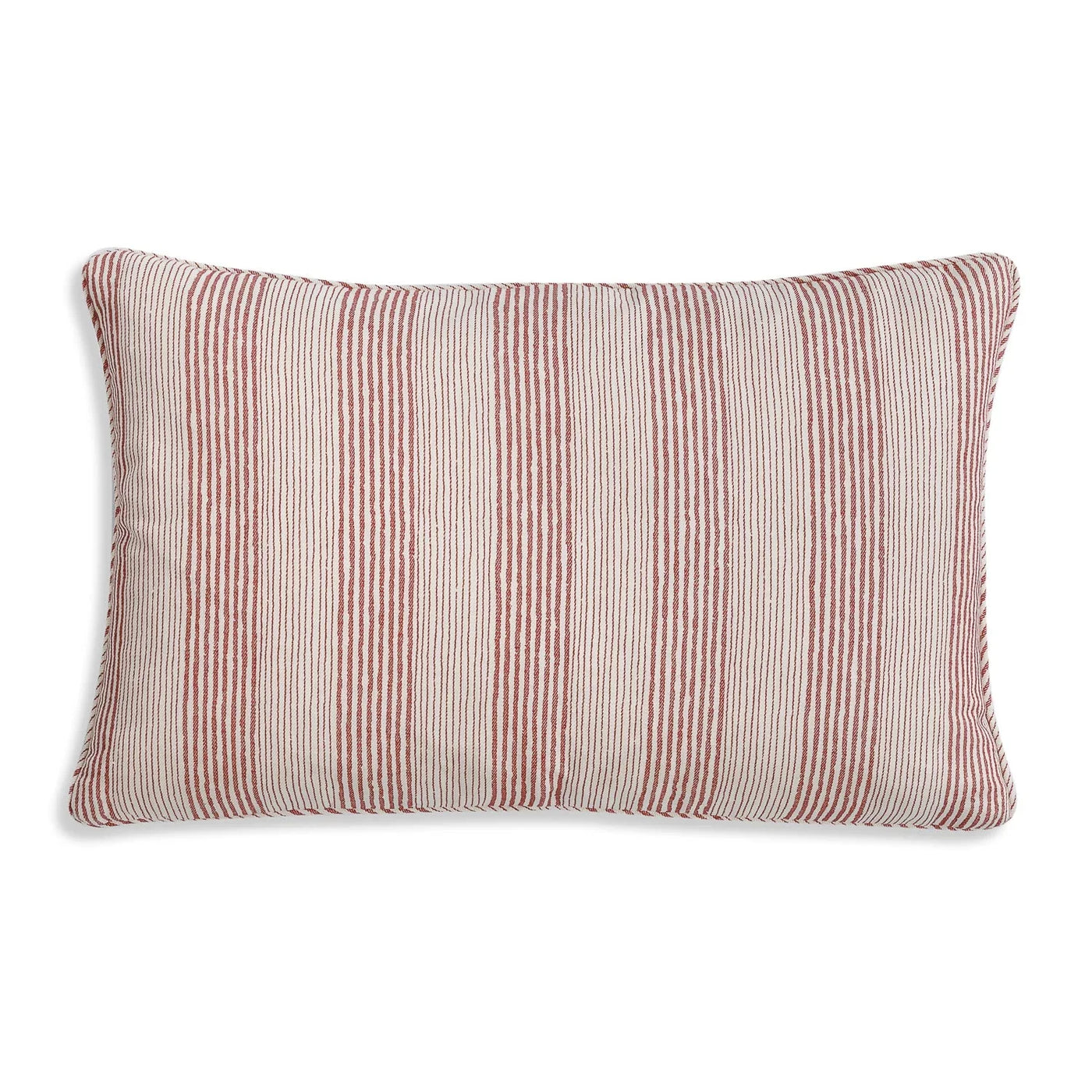 Fermoie Cushion in Red Ticking