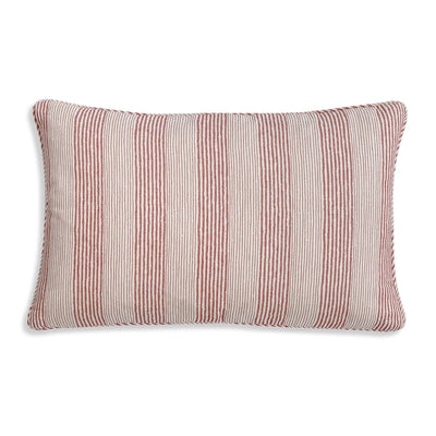 Fermoie Cushion in Red Ticking