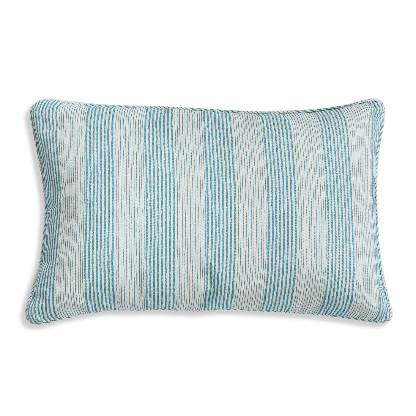 Fermoie Blue Stripe Oblong Pillow