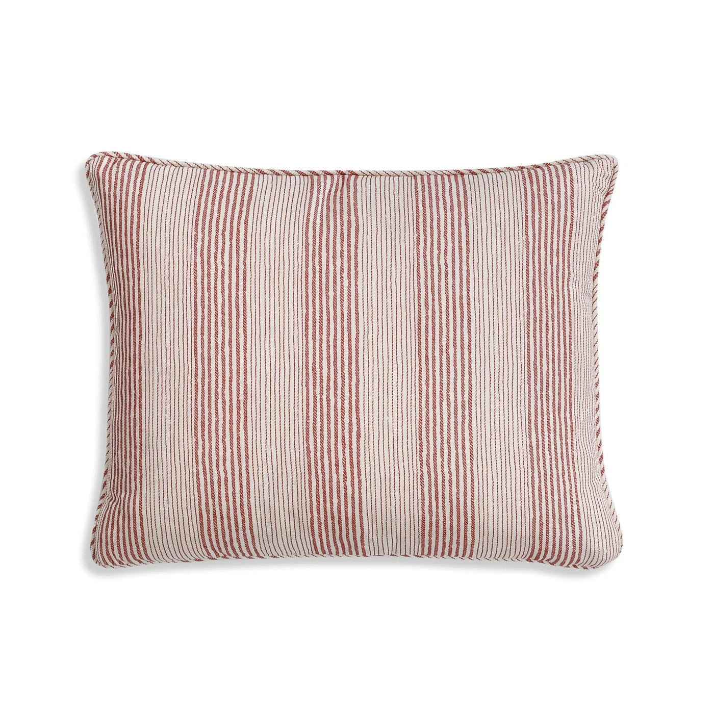 Fermoie Cushion in Red Ticking