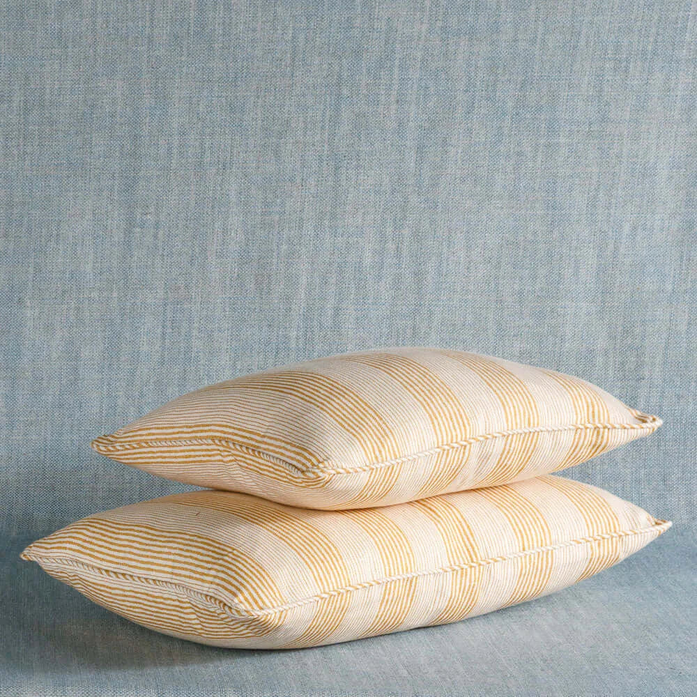 Fermoie Yellow Stripe Cushion