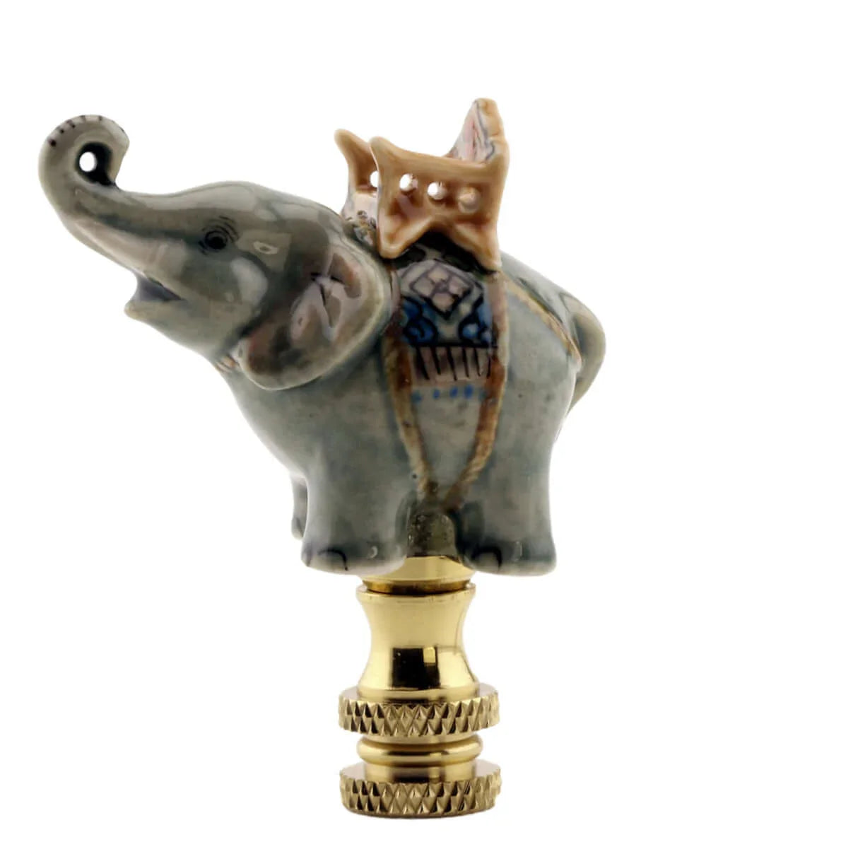 Grey Elephant Finial