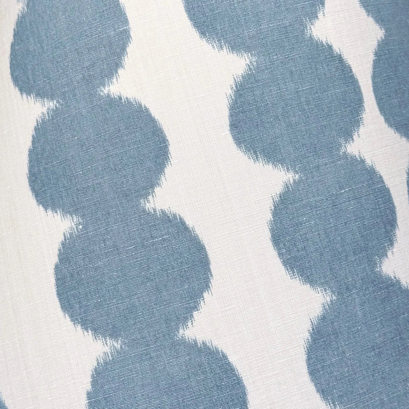 Schumacher - Full Circle in Sky Light Blue Fabric Lampshade